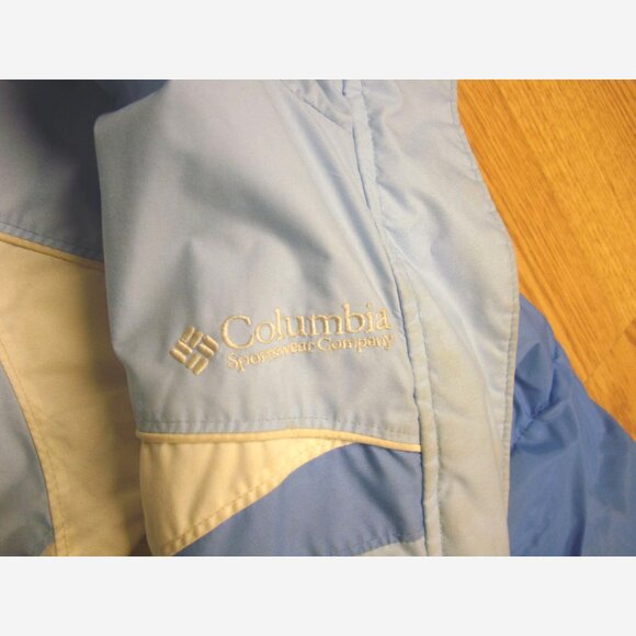Reversible 2 in 1 Columbia Coat Winter Light Blue Down Size 7-8 Youth - Picture 4 of 6